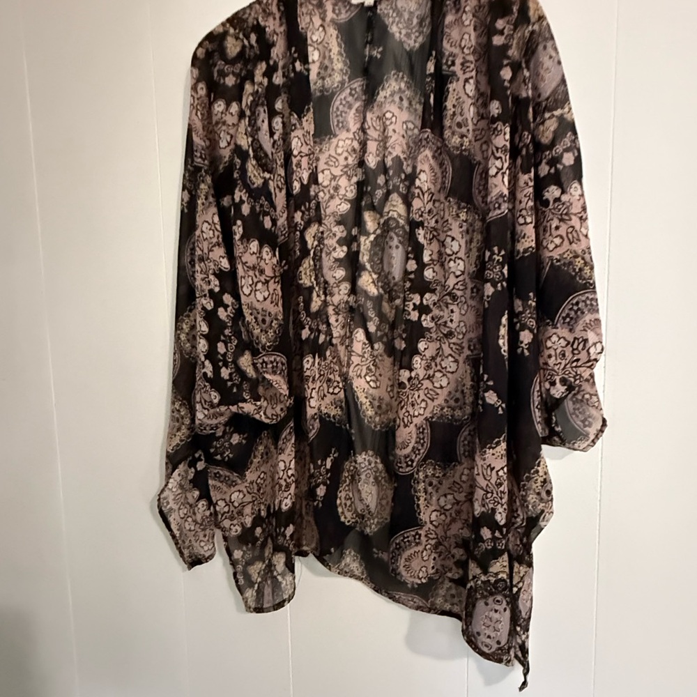 Maurice’s Wallflower Multicolor Open Front Kimono - Picture 5 of 8